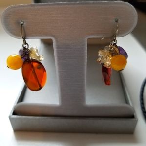 Beaded drop earrings